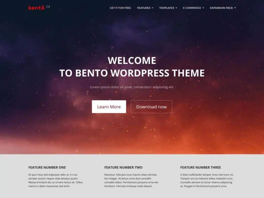 Best 40+ Free WordPress Blog Themes for Bloggers & Content Writers Bento WordPress theme
