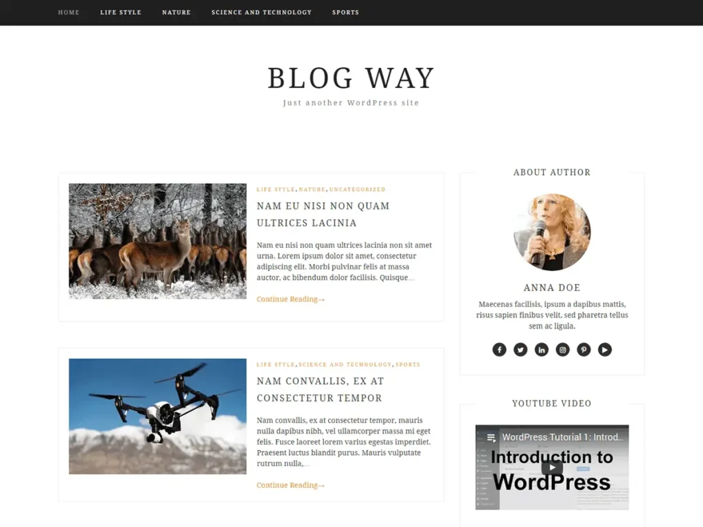 Best 40+ Free WordPress Blog Themes for Bloggers & Content Writers Blog Way WordPress blog theme