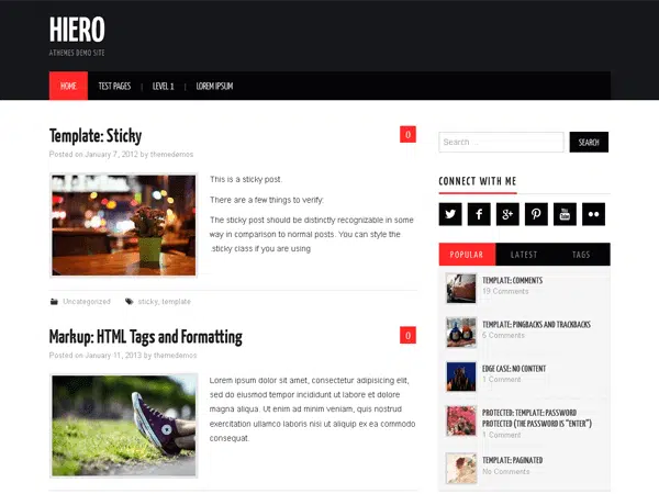 Best 40+ Free WordPress Blog Themes for Bloggers & Content Writers Hiero WordPress blog theme