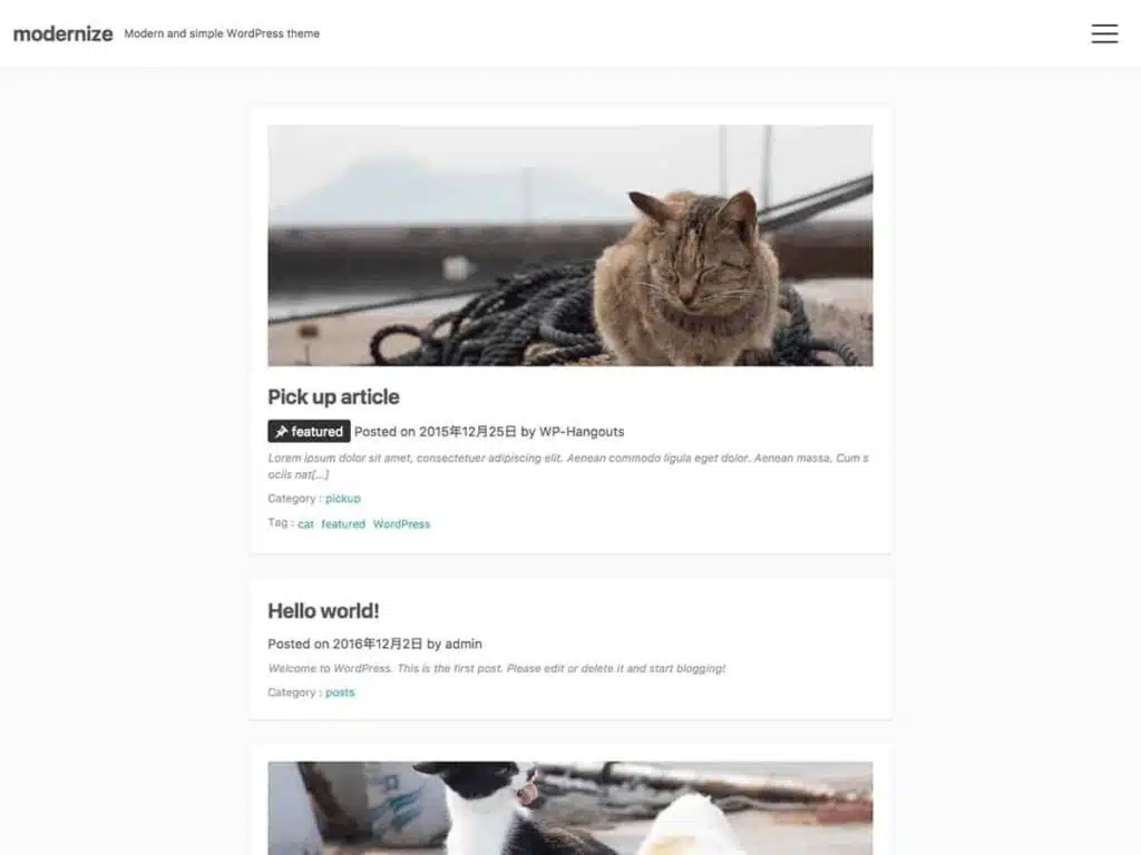 Best 40+ Free WordPress Blog Themes for Bloggers & Content Writers Modernize WordPress theme