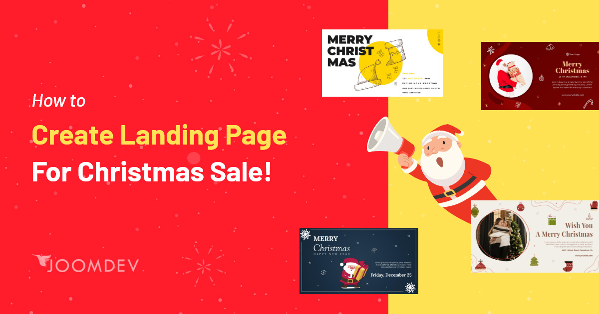 How to Create and Decorate Landing Pages for Christmas sale