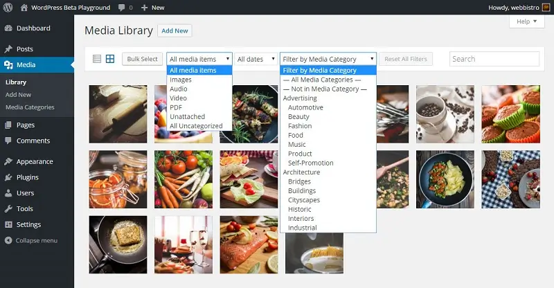 Enhanced Media Library