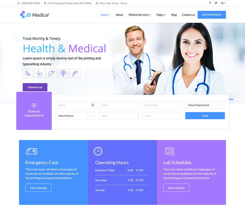 COVID-19 Announcement - Medical Joomla Template For FREE & 40% Discount Sitewide