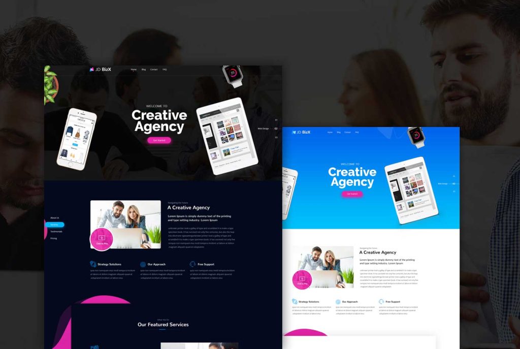 JD BizX - Another One Page Joomla Template in the Club | Save $64 Today