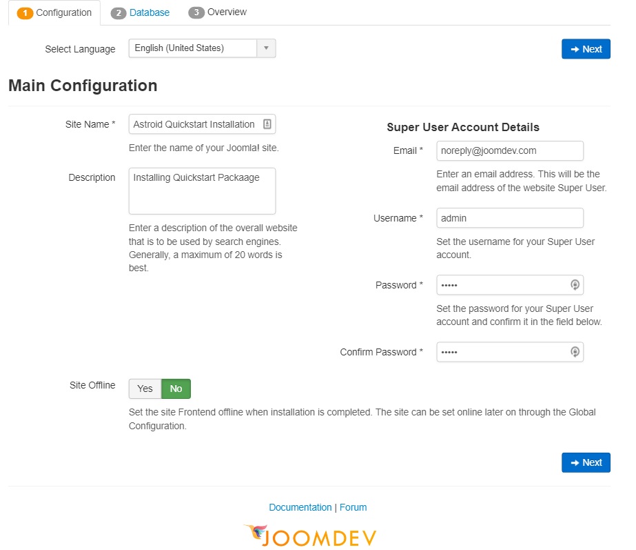 How to Install Astroid Framework Quickstart Package