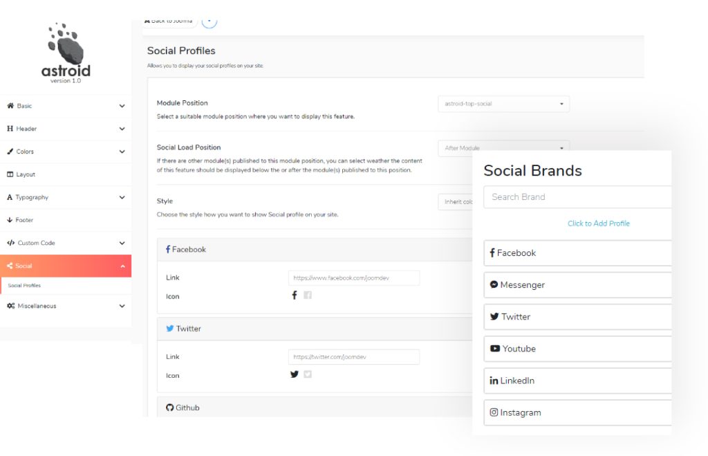 Astroid Social Icon Introducing Astroid Joomla Template Framework - Explore the Endless Possibilities