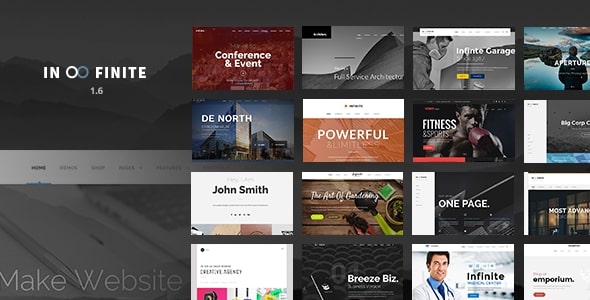 Infinite WordPress theme 15 Best Multipurpose WordPress Themes For Your Next Project