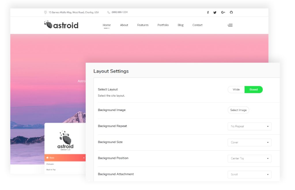 Wide and Boxed Layout Introducing Astroid Joomla Template Framework - Explore the Endless Possibilities