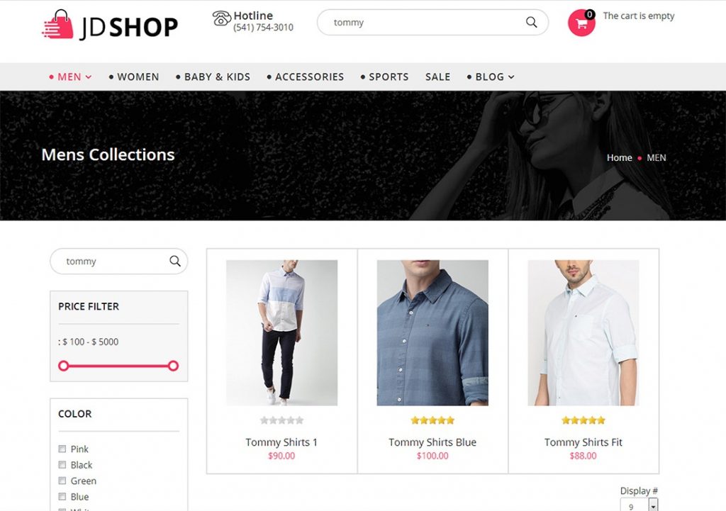JD Shop Search Page JD Shop – A Feature Rich Multipurpose eCommerce Joomla Template