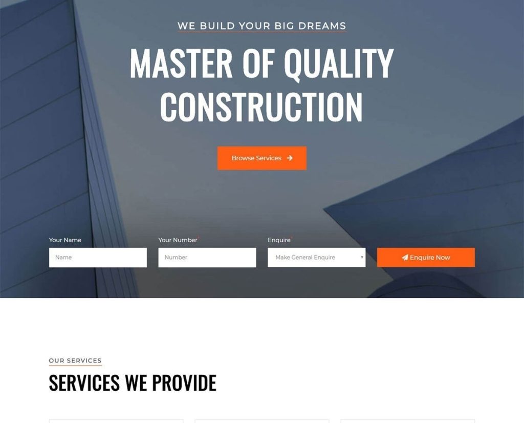 Construction Template Kit Introducing Multi-Location Google Map, Lightbox, Global Responsive Typography and more in JD Builder 1.6