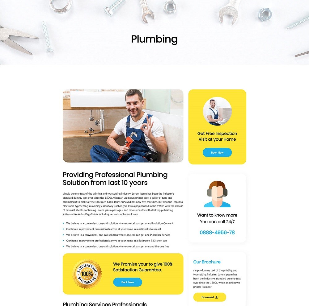 Introducing Handyman Template - Free Handyman Website Template Kit for JD Builder Pro