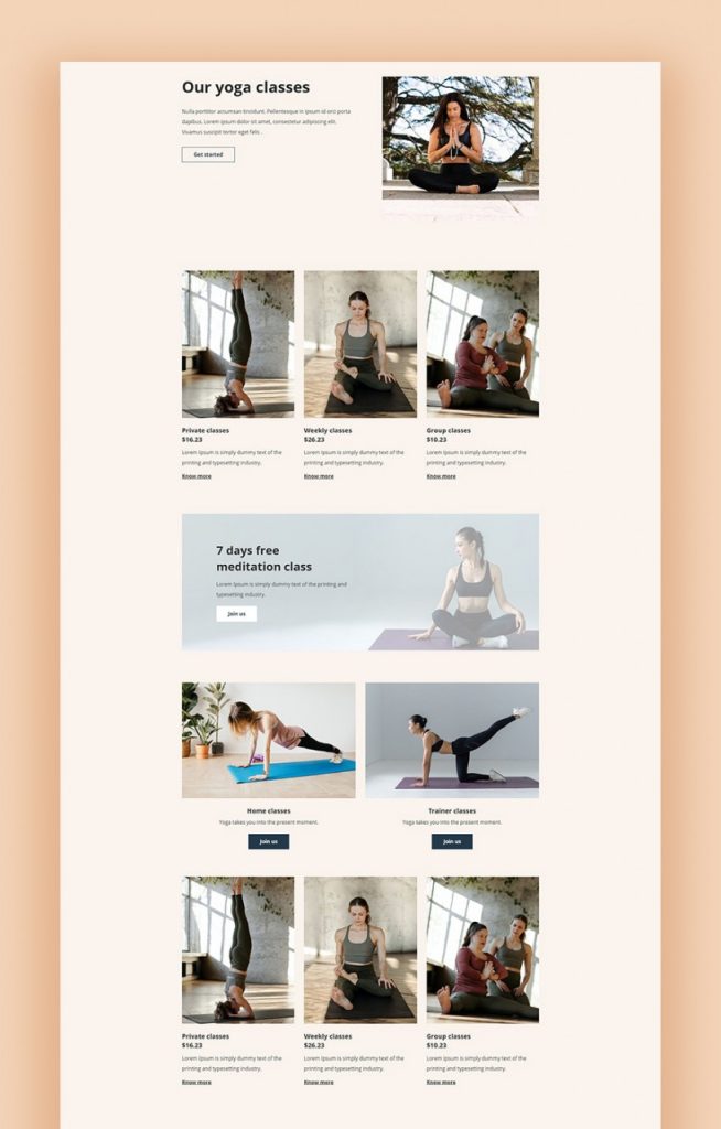 Introducing Free Yoga Template Kit For JD Builder Pro Classes - List Your Yoga Classes