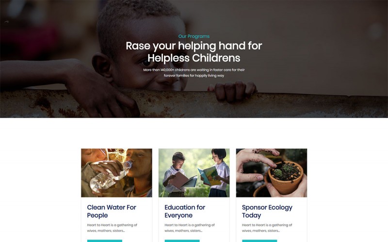 Introducing Charity Layout Bundle - A Free Joomla Template For JD Builder Pro