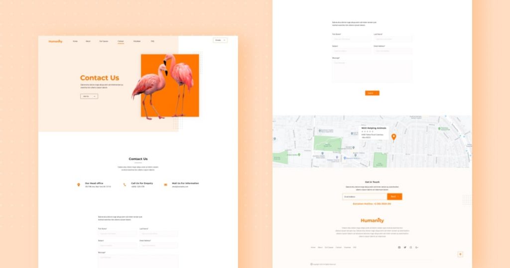 Contact Us Page Introducing FREE Animal Welfare Joomla Template Kit for JD Builder Pro
