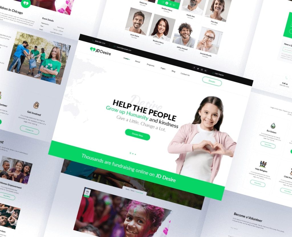 Introducing JD Desire - A Joomla Template for Charity and NGO Websites