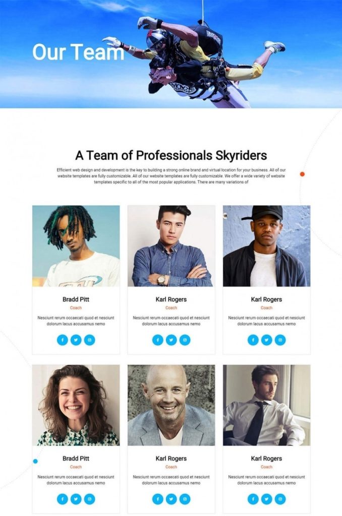 Introducing FREE SkyDiving Joomla Template Kit for JD Builder Pro