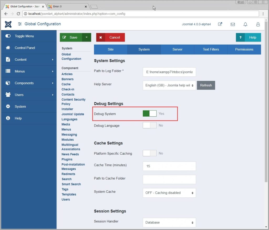 How to Enable Debug and Error Reporting in Joomla 4 and What Does it do?
