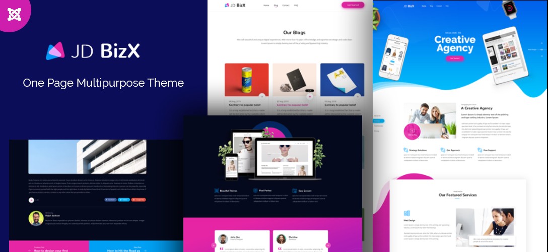 Another One Page Joomla Template in the Club