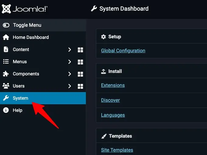 How to Migrate Your Joomla Site to WordPress: The Complete Step-by-Step Guide Joomla Dashboard