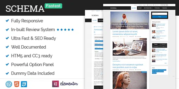Elementor Themes - Which Themes Work Best with Elementor? Schema WordPress Theme