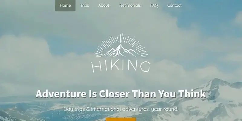 30 Best Camping WordPress Themes - Bring Your Outdoor Business Online Hiking Business Website Theme
