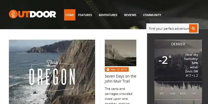 30 Best Camping WordPress Themes - Bring Your Outdoor Business Online Outdoor WordPress Theme
