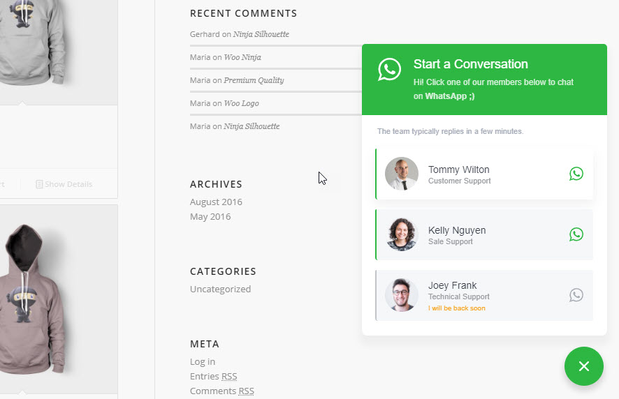15+ Best WordPress Live Chat Plugins WhatsApp Chat For WordPress